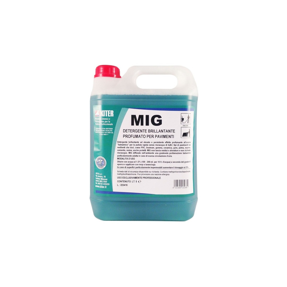 Kiter Mig Detergente Neutro Brillantante 5 Kg