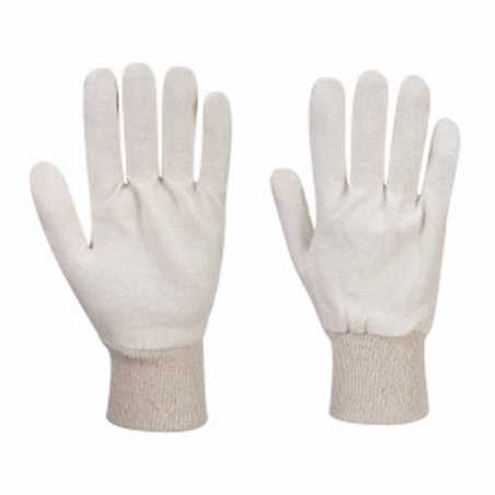 Deltaplus Interlock Guanti in Cotone Bianco Tg 9