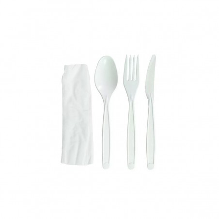 Kit Posate Tris Bio con Tovagliolo