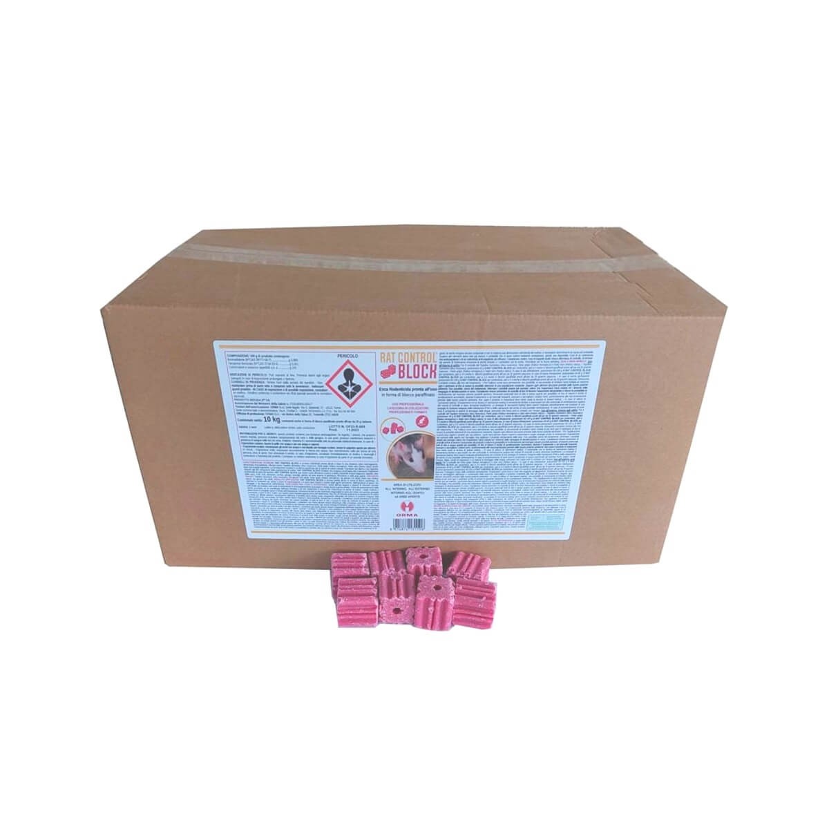 Orma Esca Rodenticida Rat Control Block gr 20