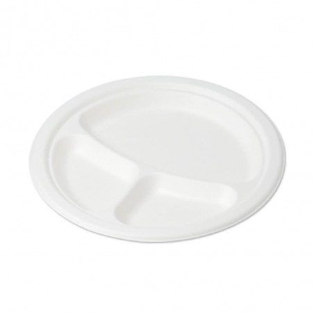 Piatto 3 Scomparti Regular Bio 100 pz