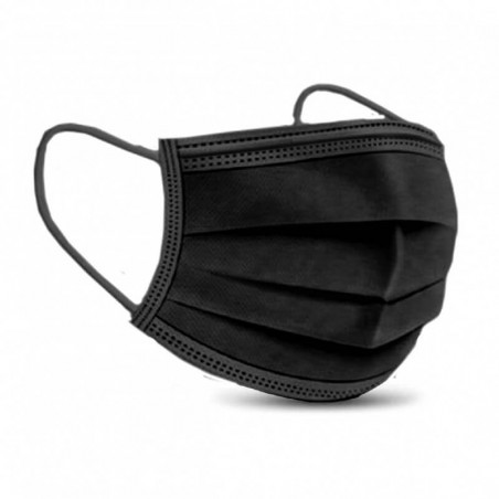 Present More Mascherina chirurgica adulto 2R nero 1 pz