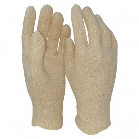 EDIS 33.11 Guanti in Cotone Bianco Donna Tg Unica