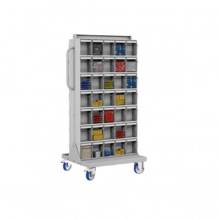 Famepla Carrello Porta Minuteria Unibox 70 Contenitori